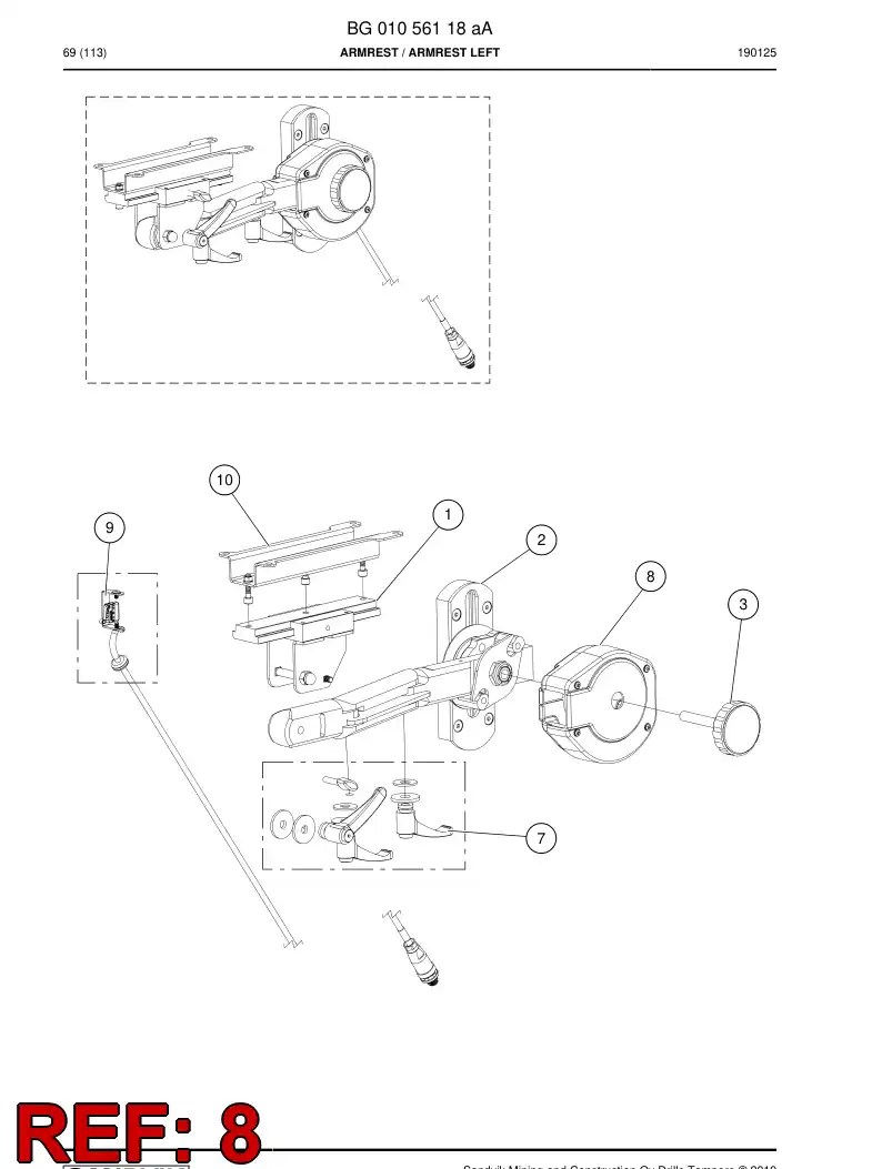 BG01091656a BG 010 916 56a Cover, Plastic - Sandvik Technical Drawing