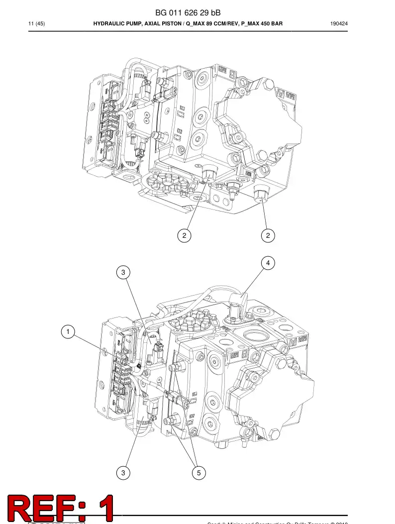 BG01093137a BG 010 931 37a Wiring Harness Assembly - Sandvik Technical Drawing