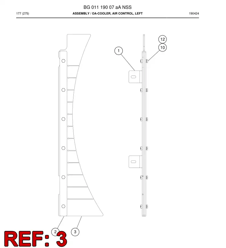 BG01100236a BG 011 002 36a Sheet, Rubber - Sandvik Technical Drawing