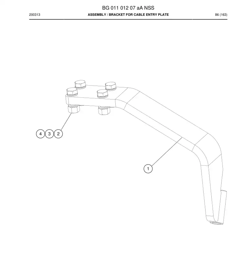 BG01101207a BG 011 012 07a Assembly - Sandvik Technical Drawing