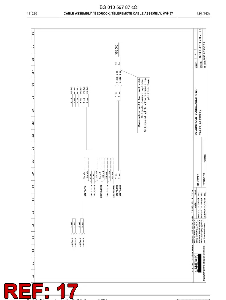 BG01103137a BG 011 031 37a Adapter - Sandvik Technical Drawing