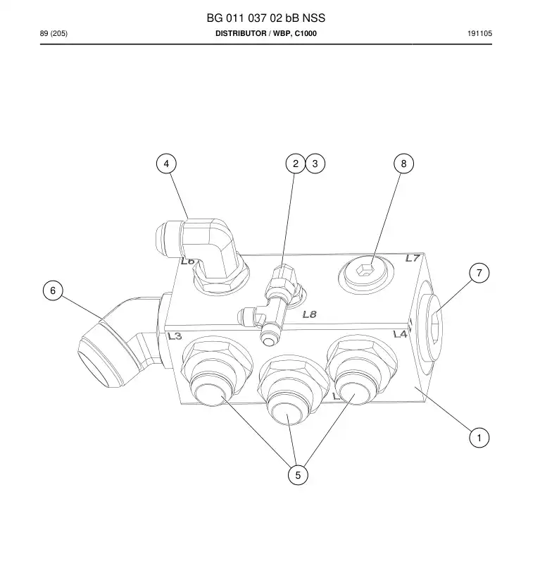 BG01103702b BG 011 037 02b Distributor - Sandvik Technical Drawing