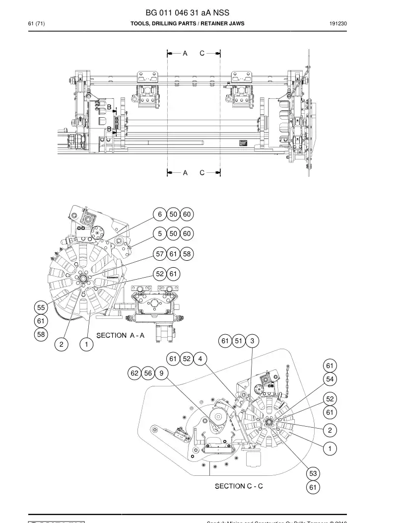 BG01104631a BG 011 046 31a Tools, Drilling Parts - Sandvik Technical Drawing