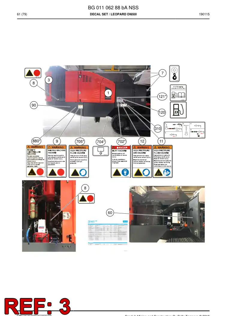 BG01106296a BG 011 062 96a Decal - Sandvik Technical Drawing