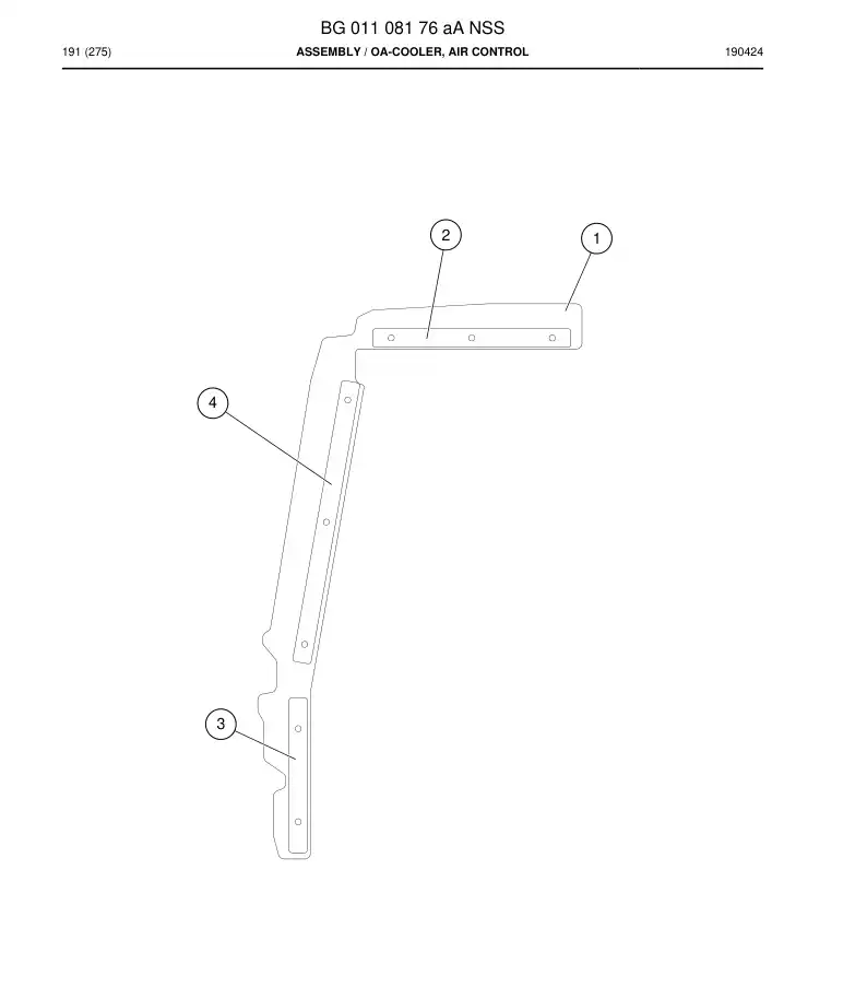 BG01108176a BG 011 081 76a Assembly - Sandvik Technical Drawing