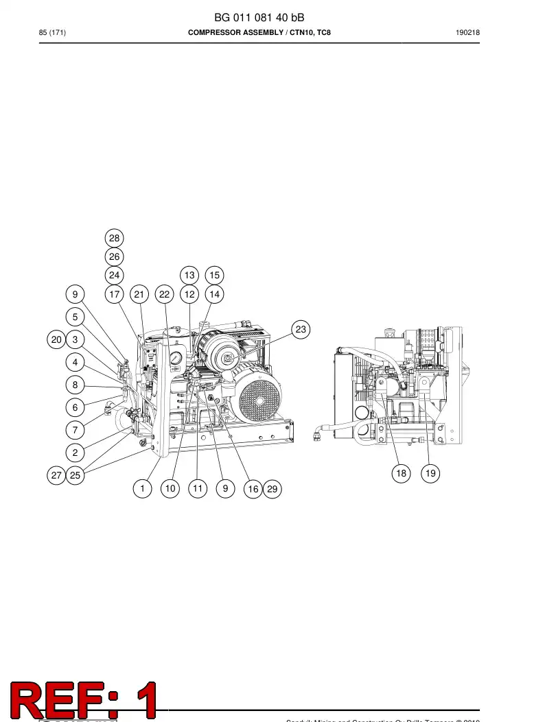 BG01111490a BG 011 114 90a Plate - Sandvik Technical Drawing