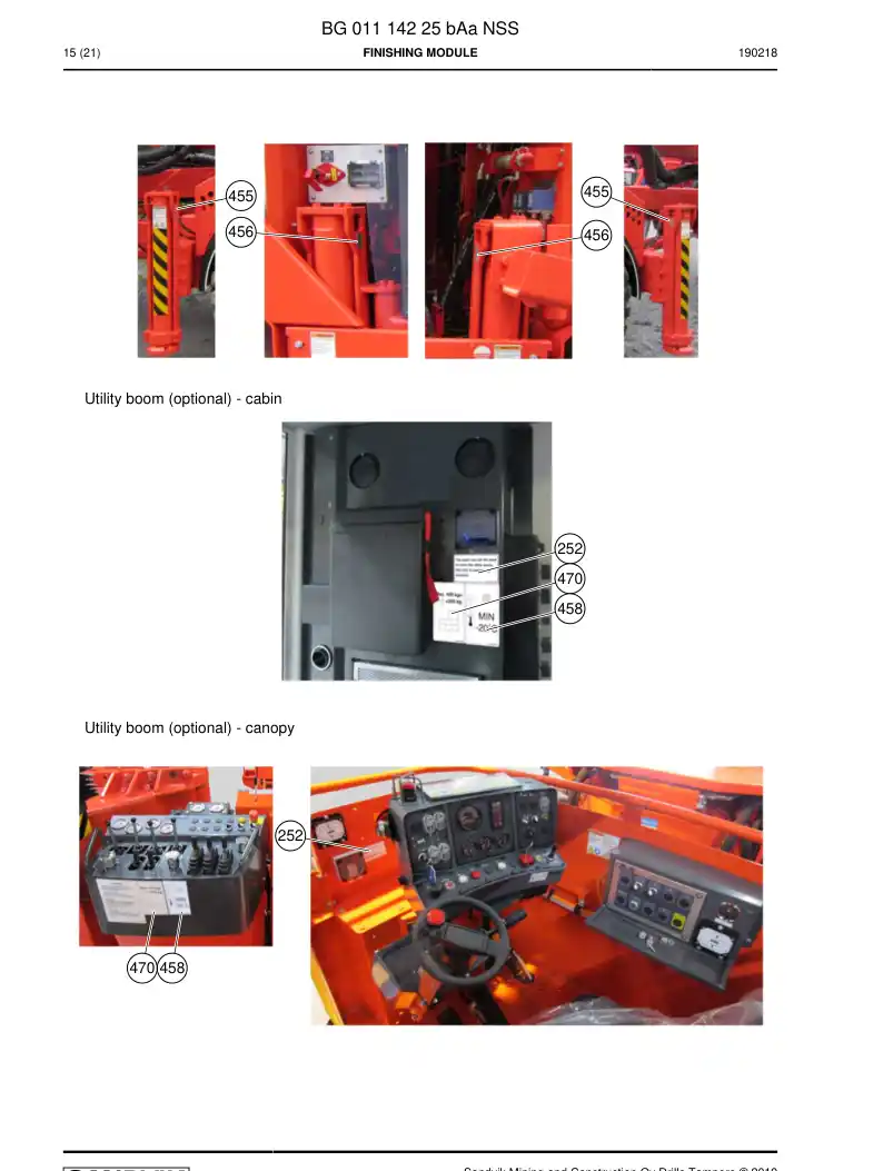 BG01114225b BG 011 142 25b Finishing module - Sandvik Technical Drawing