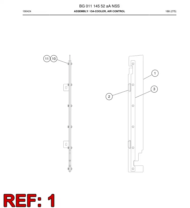 BG01114548a BG 011 145 48a Support Welding - Sandvik Technical Drawing