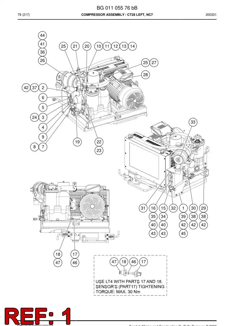BG01116804a BG 011 168 04a Bracket - Sandvik Technical Drawing