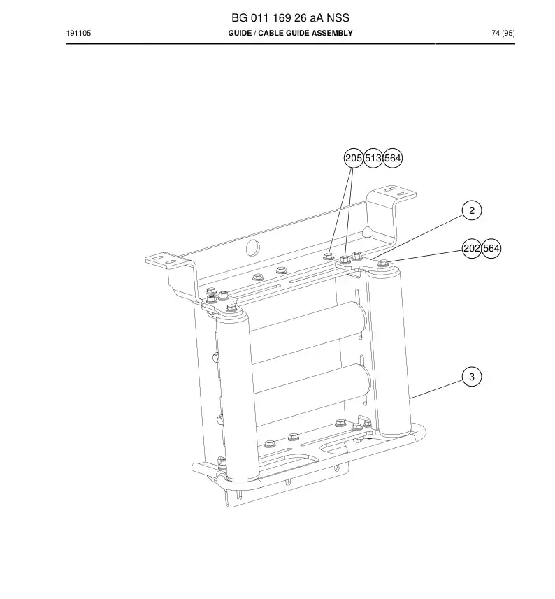 BG01116926a BG 011 169 26a Guide - Sandvik Technical Drawing