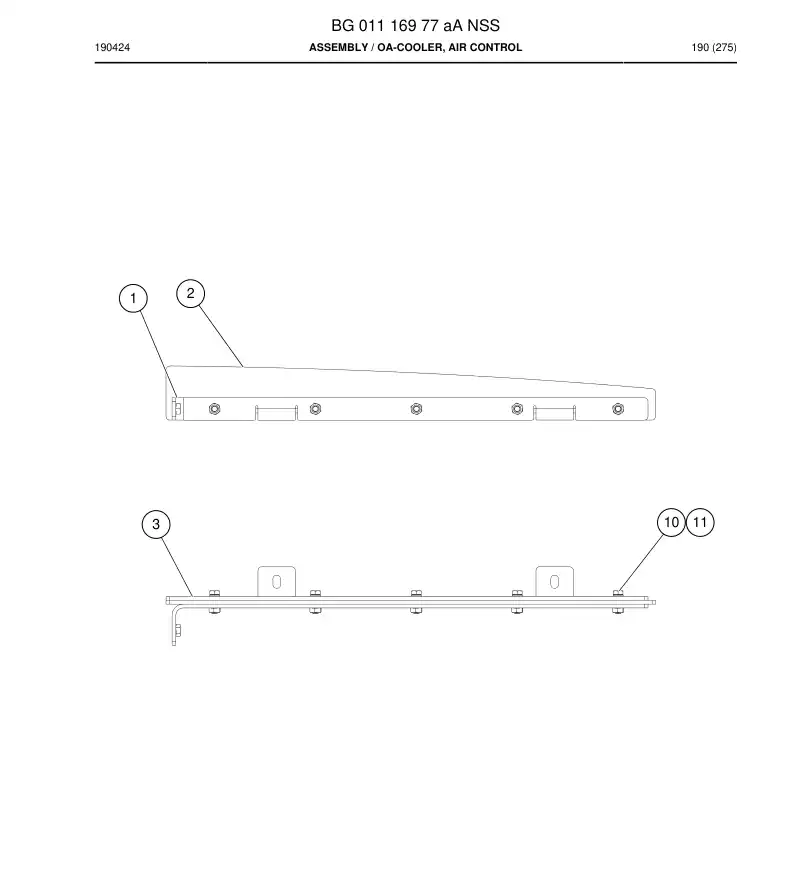 BG01116977a BG 011 169 77a Assembly - Sandvik Technical Drawing