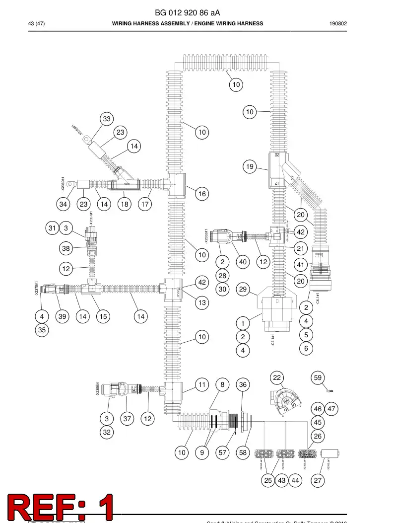 BG01117729a BG 011 177 29a Shell, Connector - Sandvik Technical Drawing