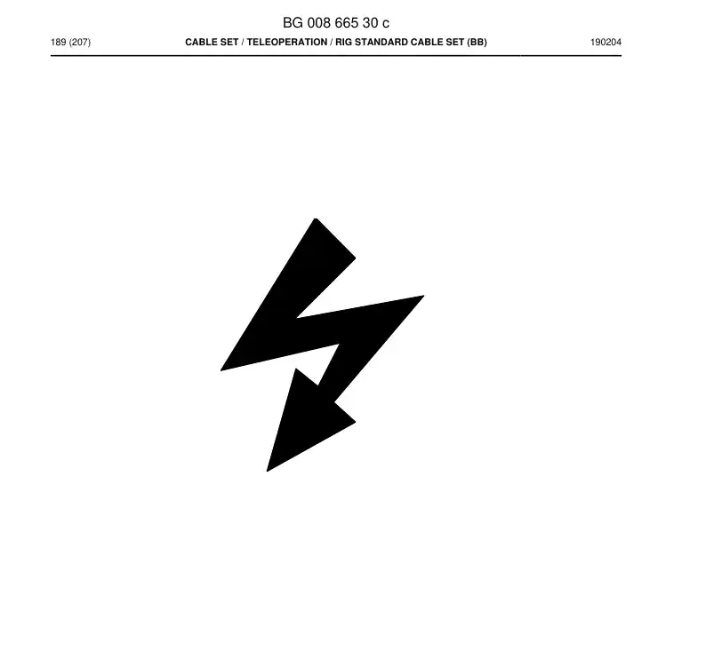 BG01118303a BG 011 183 03a Cable, Antenna - Sandvik Technical Drawing