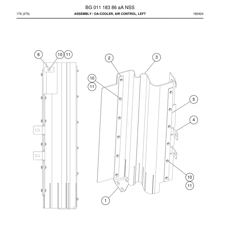 BG01118386a BG 011 183 86a Assembly - Sandvik Technical Drawing
