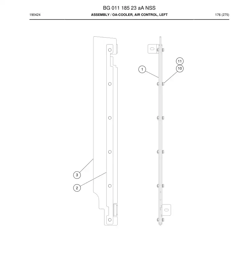 BG01118523a BG 011 185 23a Assembly - Sandvik Technical Drawing