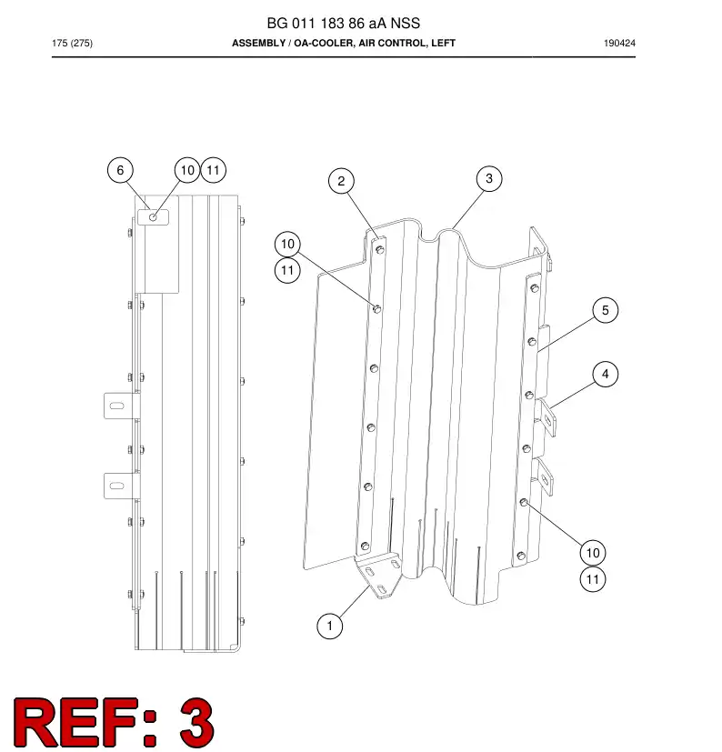 BG01119510a BG 011 195 10a Sheet, Rubber - Sandvik Technical Drawing