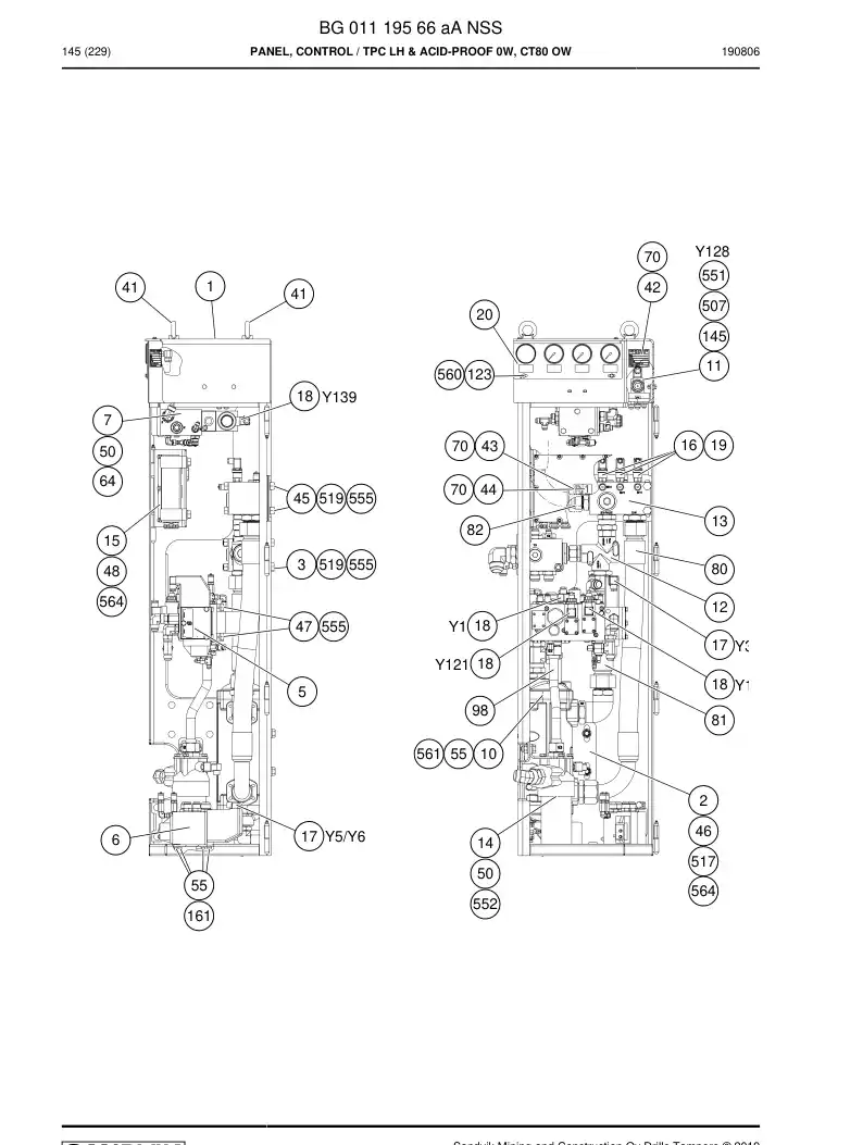 BG01119566a BG 011 195 66a PRING, CONTROL - Sandvik Technical Drawing