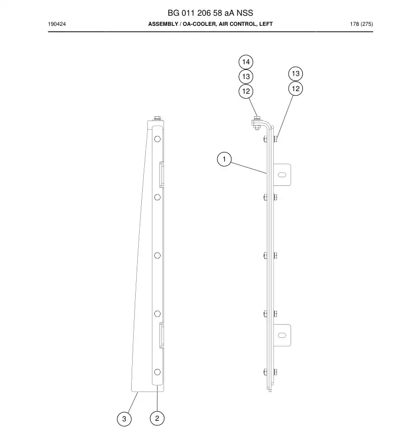 BG01120658a BG 011 206 58a Assembly - Sandvik Technical Drawing