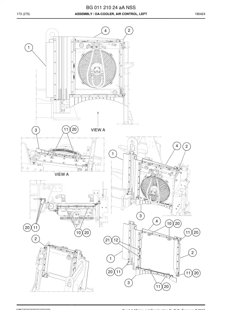 BG01121024a BG 011 210 24a Assembly - Sandvik Technical Drawing