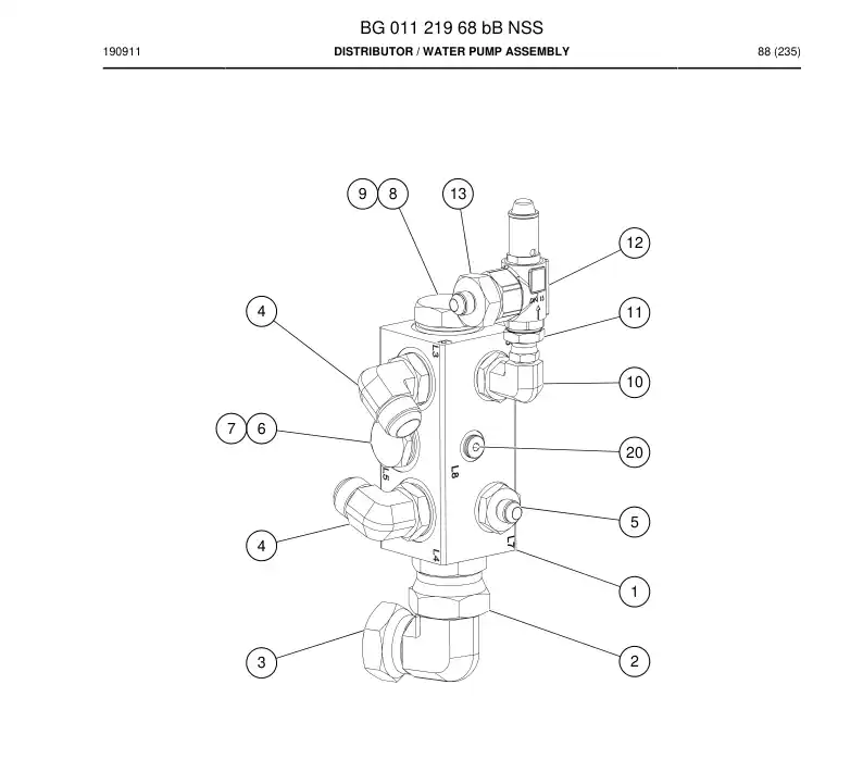 BG01121968b BG 011 219 68b Distributor - Sandvik Technical Drawing