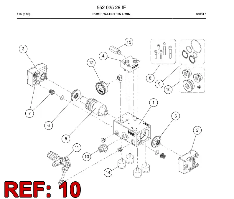 BG01122624c BG 011 226 24c KIT DE BUJES - Sandvik Technical Drawing