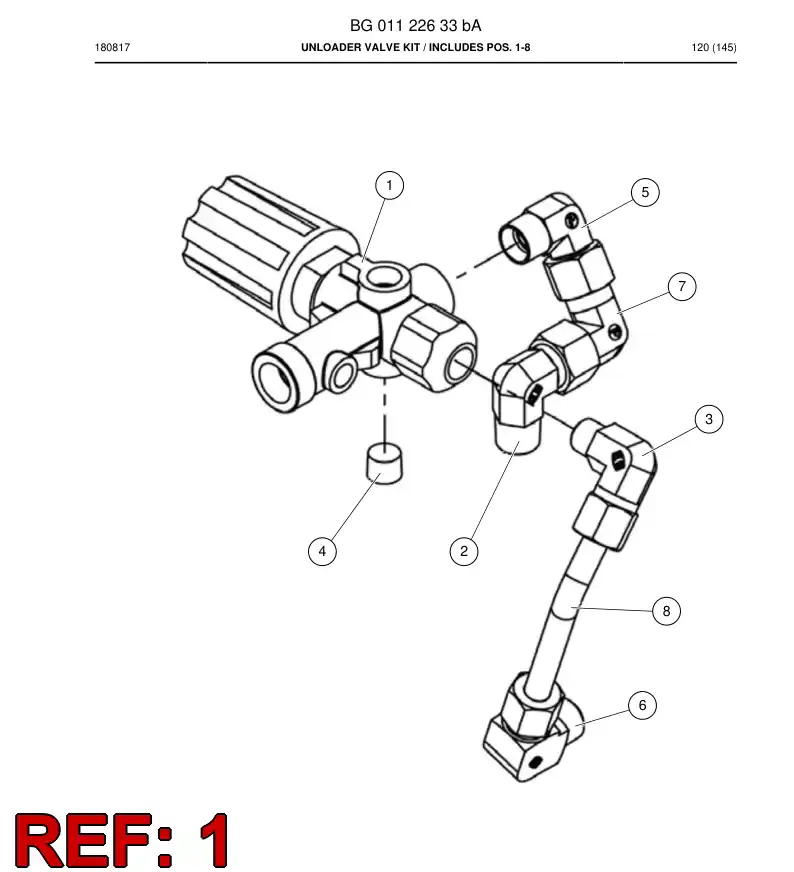 BG01122638b BG 011 226 38b VLVULA DO DESCARREGADOR - Sandvik Technical Drawing