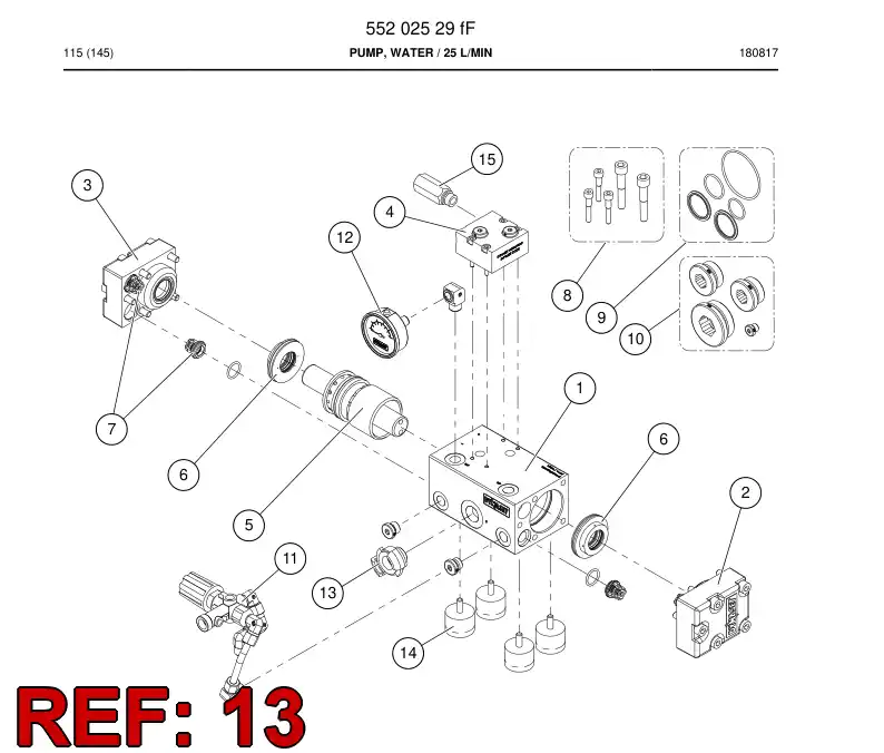 BG01122645b BG 011 226 45b ACOPLAMENTO DE GARRA - Sandvik Technical Drawing
