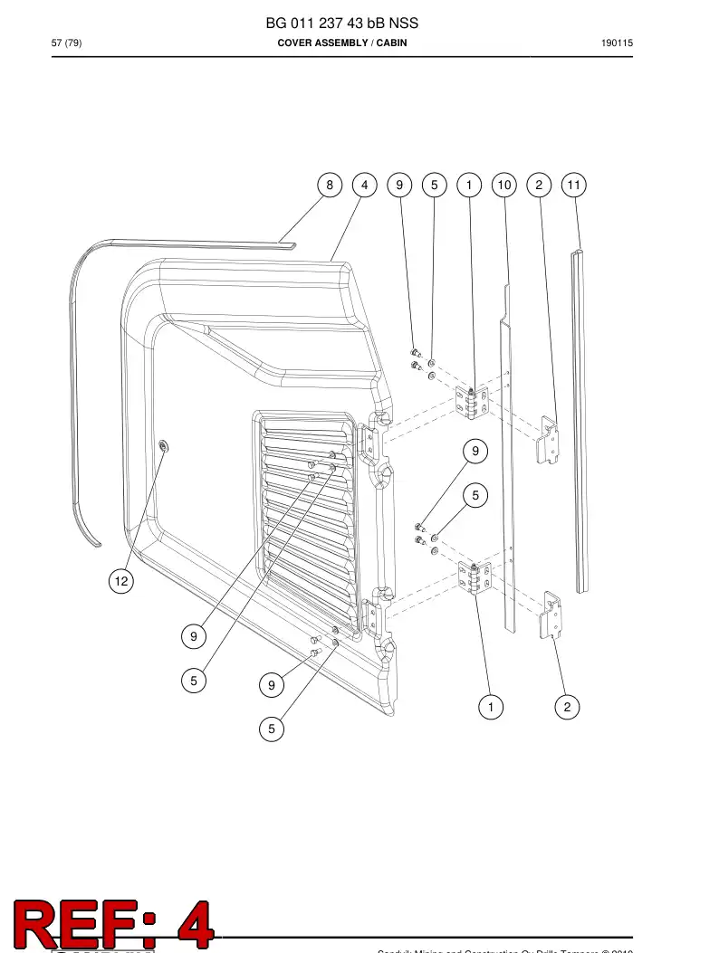 BG01123746a BG 011 237 46a Cover - Sandvik Technical Drawing