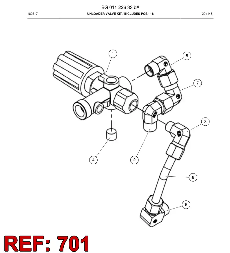BG01123910a BG 011 239 10a VLVULA DE RETENCIN DEL KIT DE REPARACIN DE LA V - Sandvik Technical Drawing