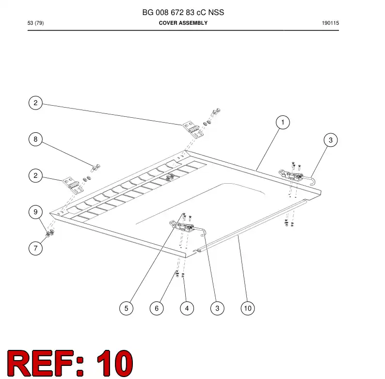 BG01127434a BG 011 274 34a Seal, Profile - Sandvik Technical Drawing
