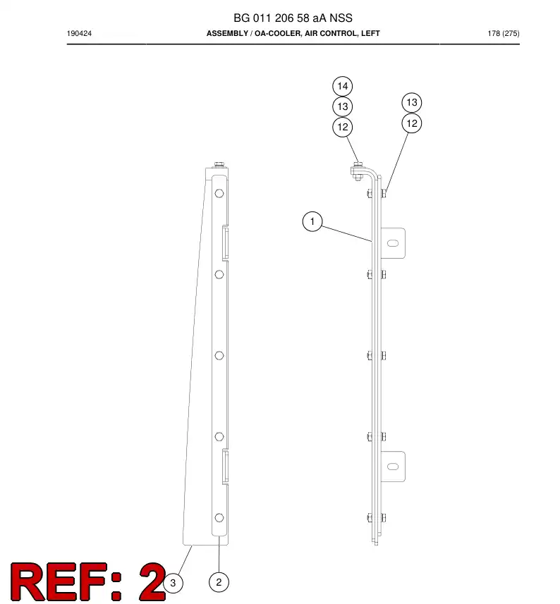 BG01128633a BG 011 286 33a Plate - Sandvik Technical Drawing