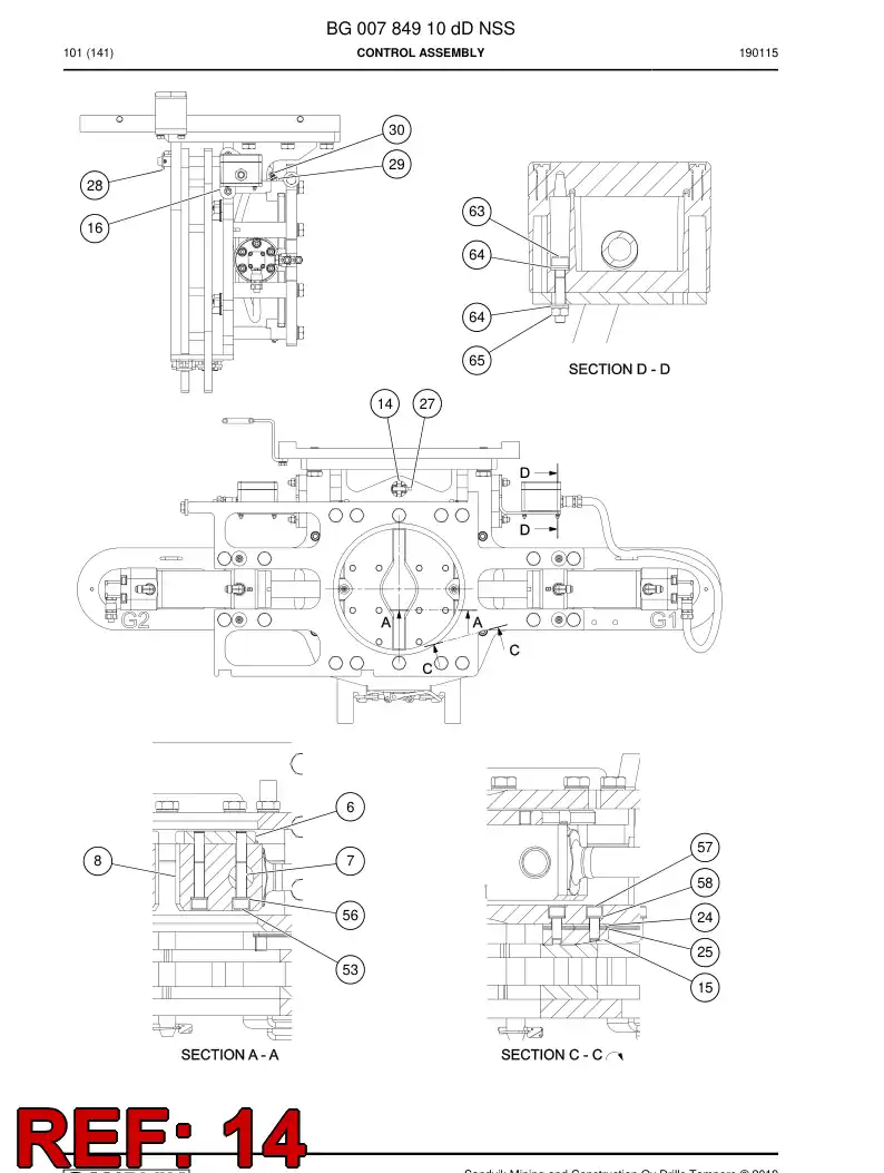 BG01129499a BG 011 294 99a Pin - Sandvik Technical Drawing