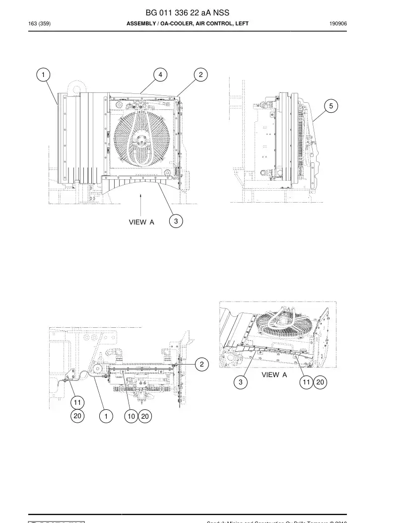 BG01133622a BG 011 336 22a Assembly - Sandvik Technical Drawing