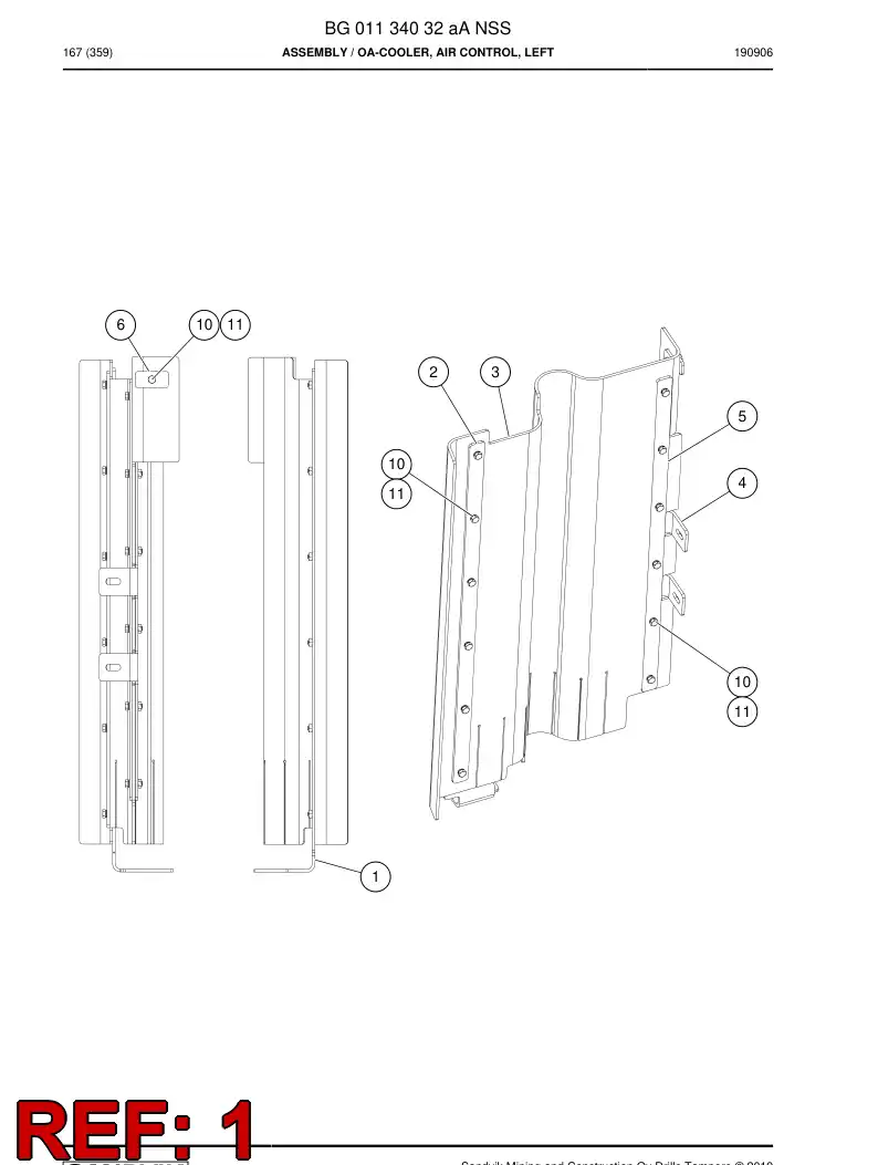 BG01133815a BG 011 338 15a Support Welding - Sandvik Technical Drawing