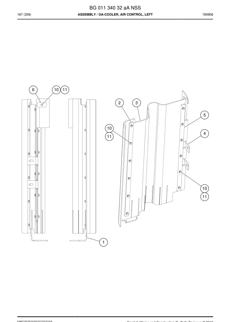 BG01134032a BG 011 340 32a Assembly - Sandvik Technical Drawing