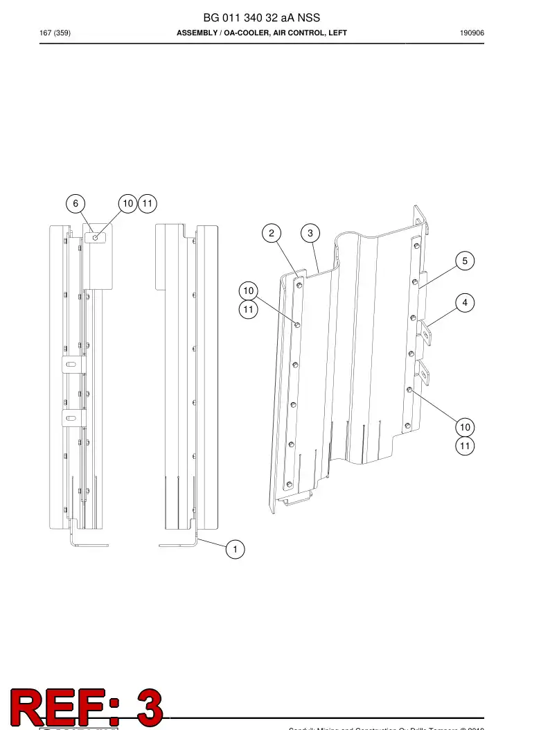 BG01134049b BG 011 340 49b Sheet, Rubber - Sandvik Technical Drawing