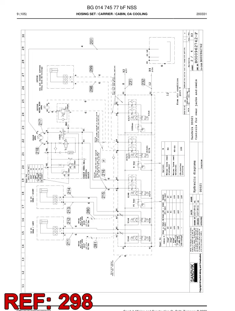 BG01137058a BG 011 370 58a Hose Assembly, Hydraulic - Sandvik Technical Drawing