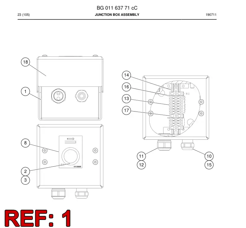 BG01137127b BG 011 371 27b Enclosure - Sandvik Technical Drawing