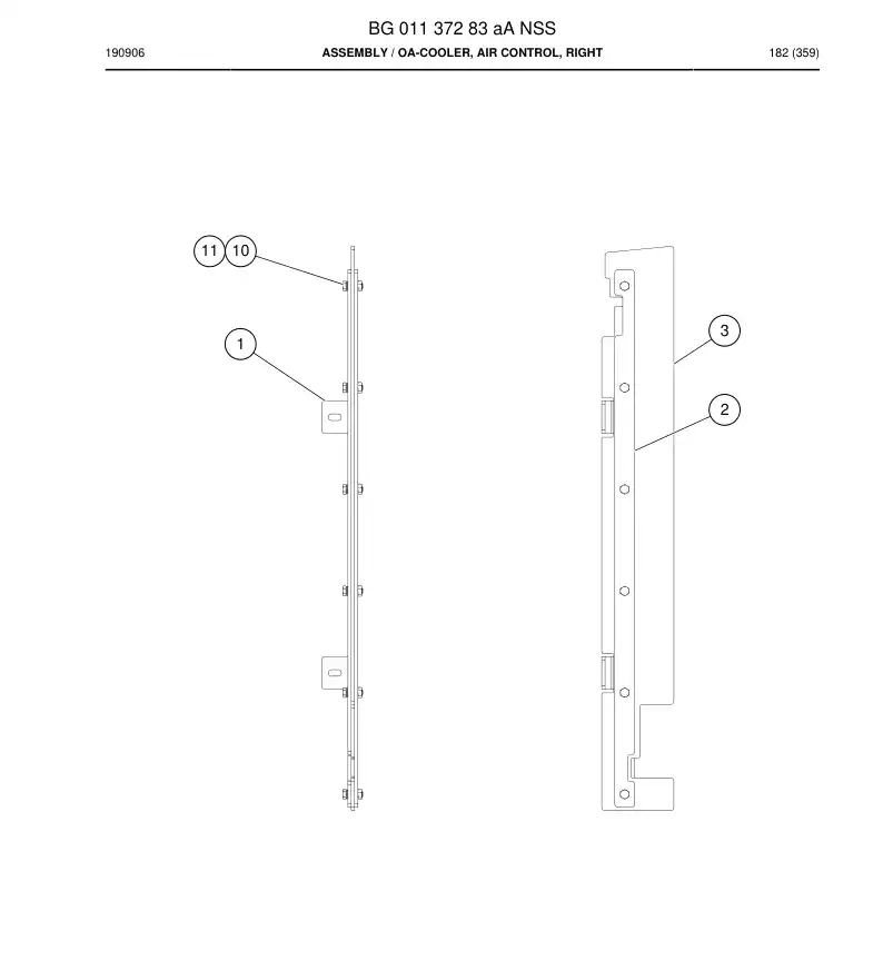BG01137283a BG 011 372 83a Assembly - Sandvik Technical Drawing