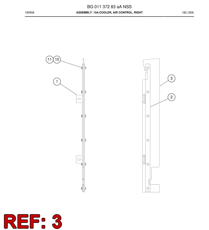 BG01137284a BG 011 372 84a Sheet, Rubber - Sandvik Technical Drawing