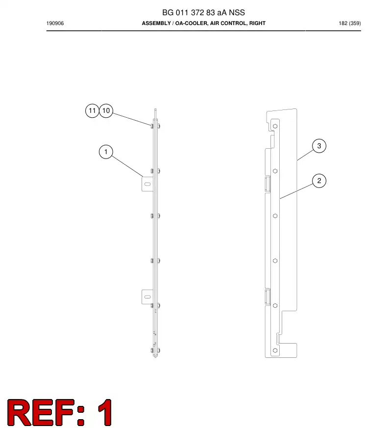 BG01137576a BG 011 375 76a Support Welding - Sandvik Technical Drawing