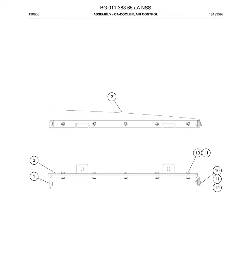 BG01138365a BG 011 383 65a Assembly - Sandvik Technical Drawing