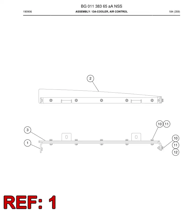 BG01138420a BG 011 384 20a Support Welding - Sandvik Technical Drawing
