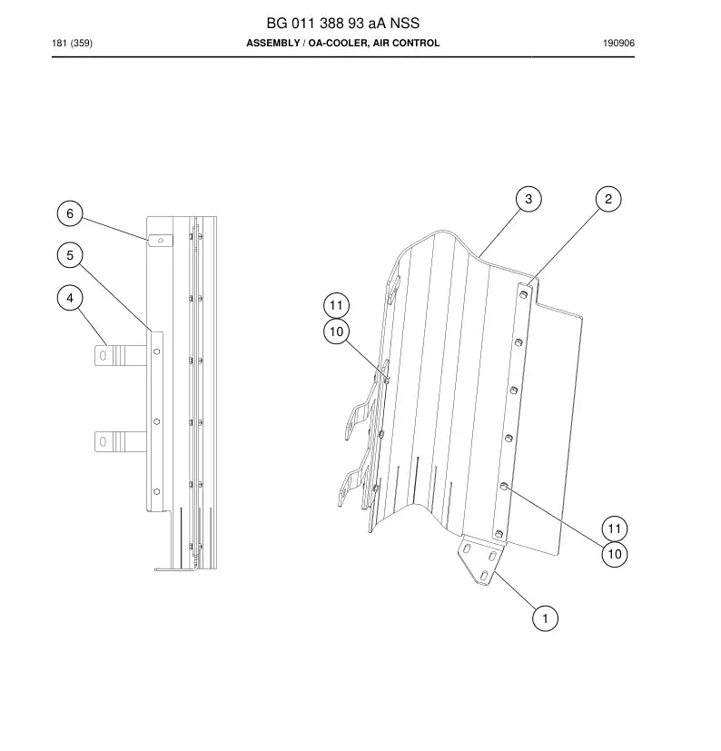 BG01138893a BG 011 388 93a Assembly - Sandvik Technical Drawing