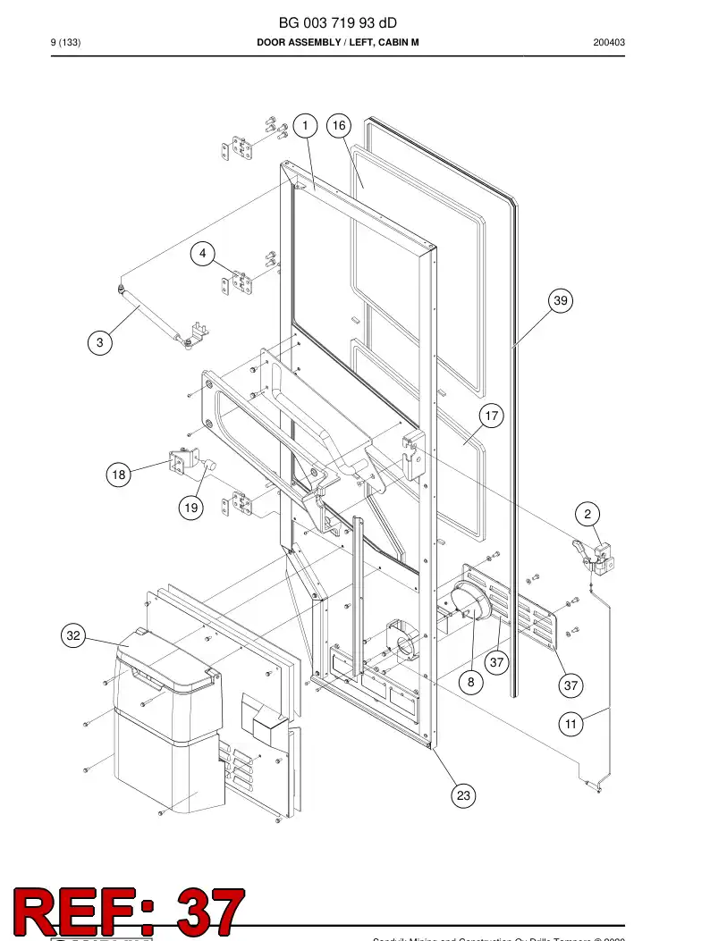 BG01143208a BG 011 432 08a Cover - Sandvik Technical Drawing