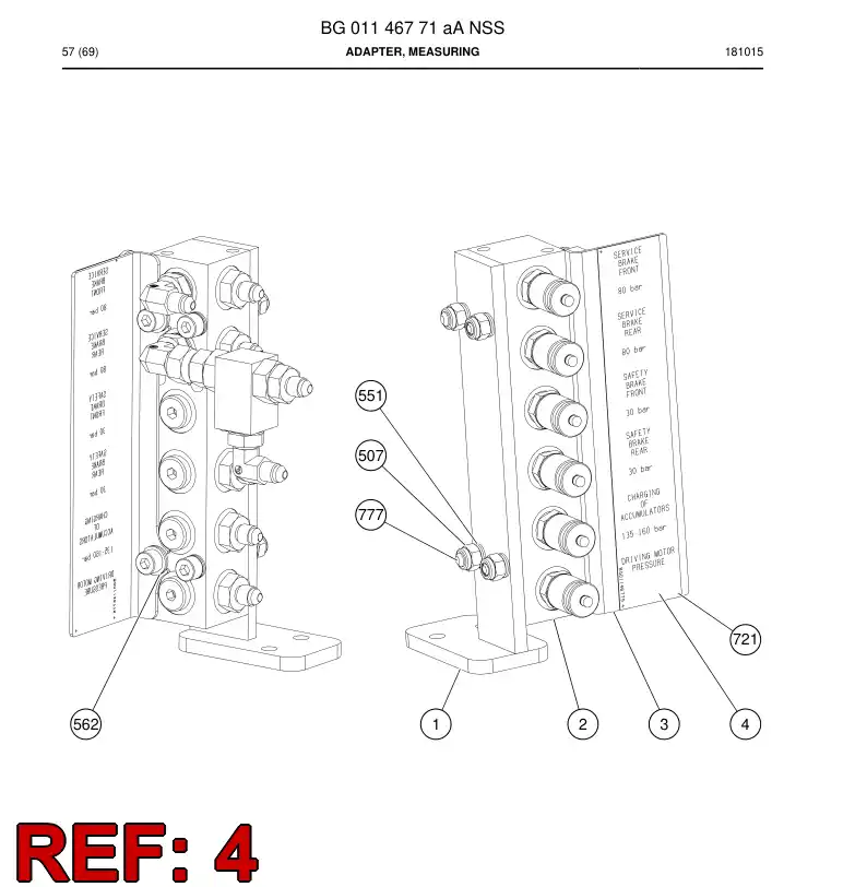 BG01146775a BG 011 467 75a Sign - Sandvik Technical Drawing
