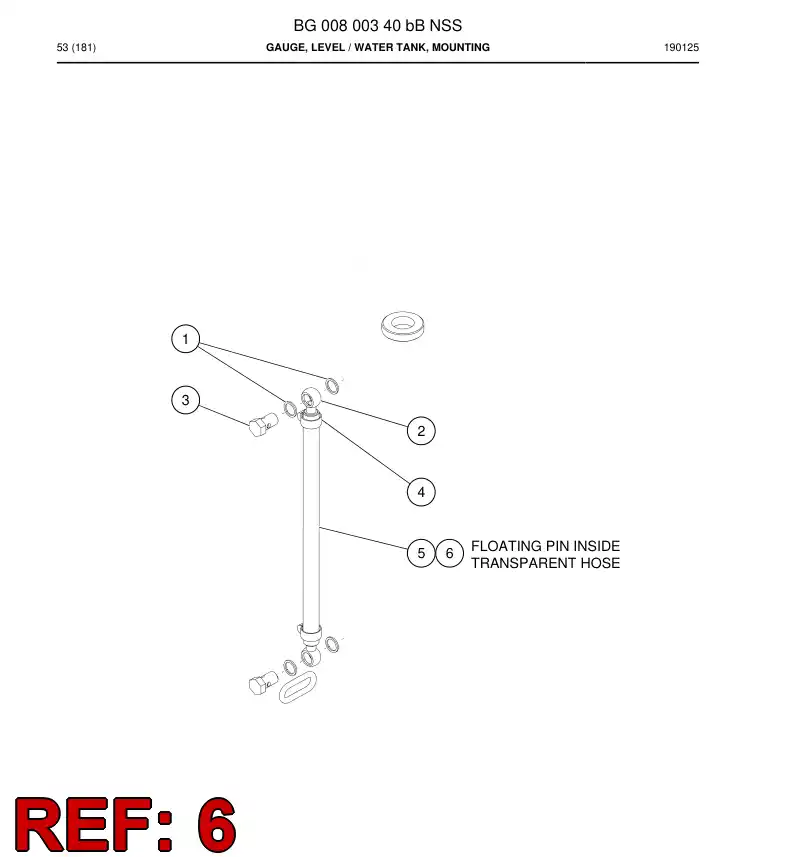 BG01147203a BG 011 472 03a Float - Sandvik Technical Drawing