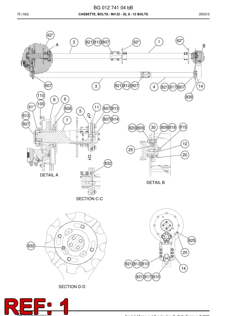 BG01147436a BG 011 474 36a Pipe - Sandvik Technical Drawing
