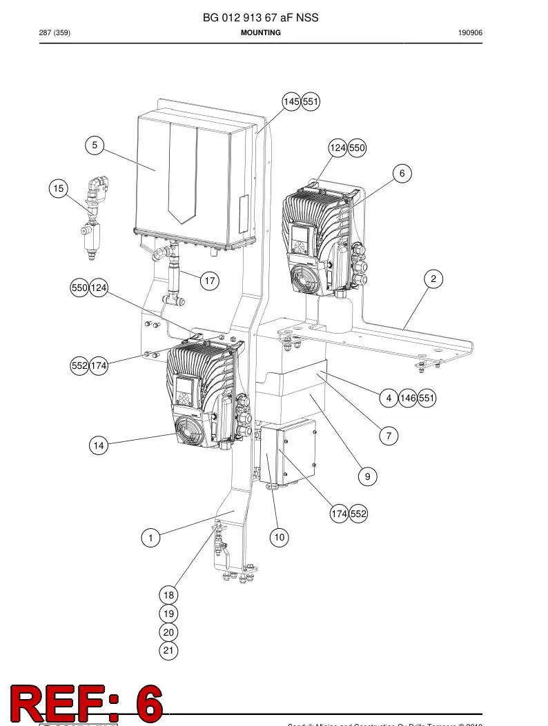BG01149207a BG 011 492 07a Programmed Electronic Assembly - Sandvik Technical Drawing