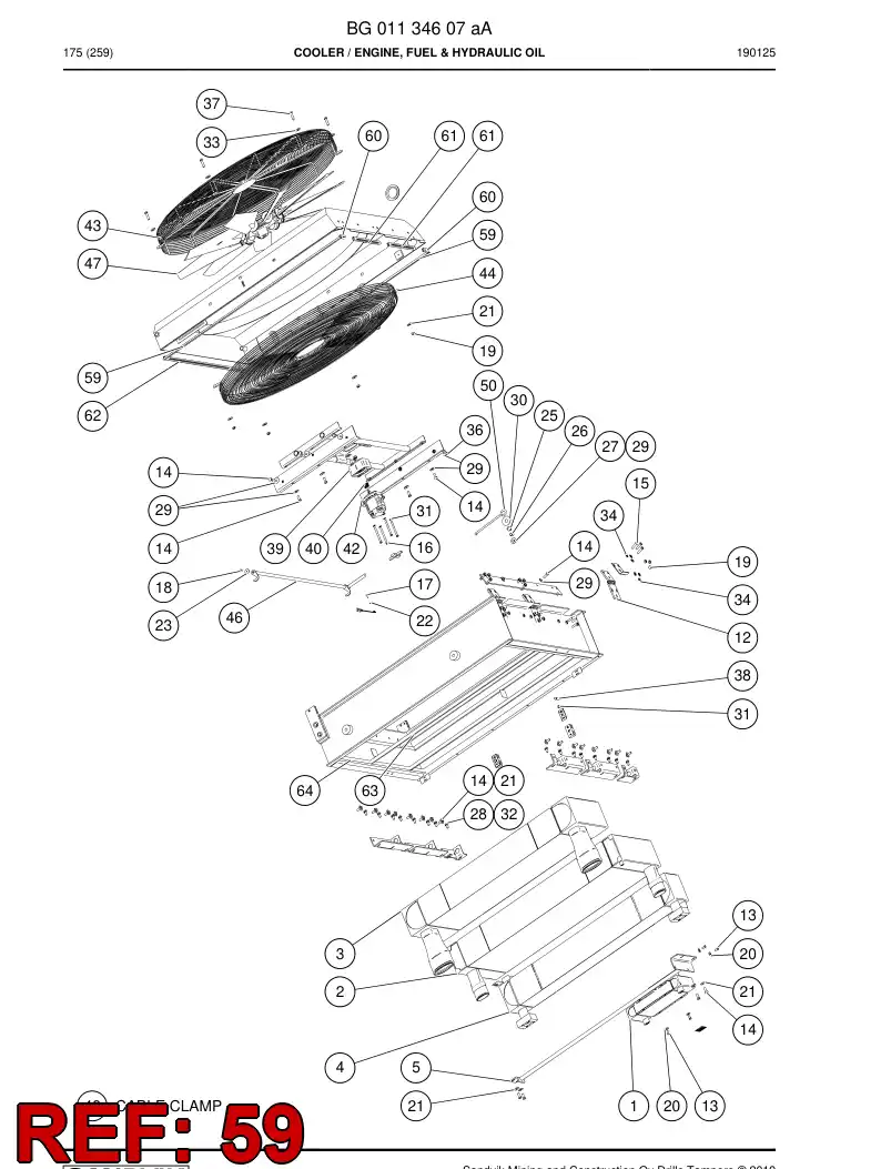 BG01150370a BG 011 503 70a Seal, Profile - Sandvik Technical Drawing